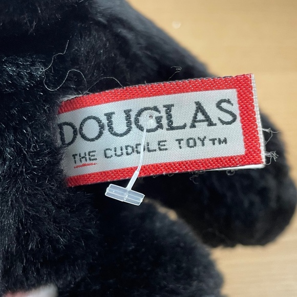 Cabela's x Douglas Black Lab Plush Puppy Dog w/Red Logo Bandana Realistic Toy - Picture 7 of 11